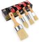 4 PCS Chalk & Wax Paint Brush Set – 3 Small + 1 Large for Furniture, Compatible with Annie Sloan & Fusion Paint